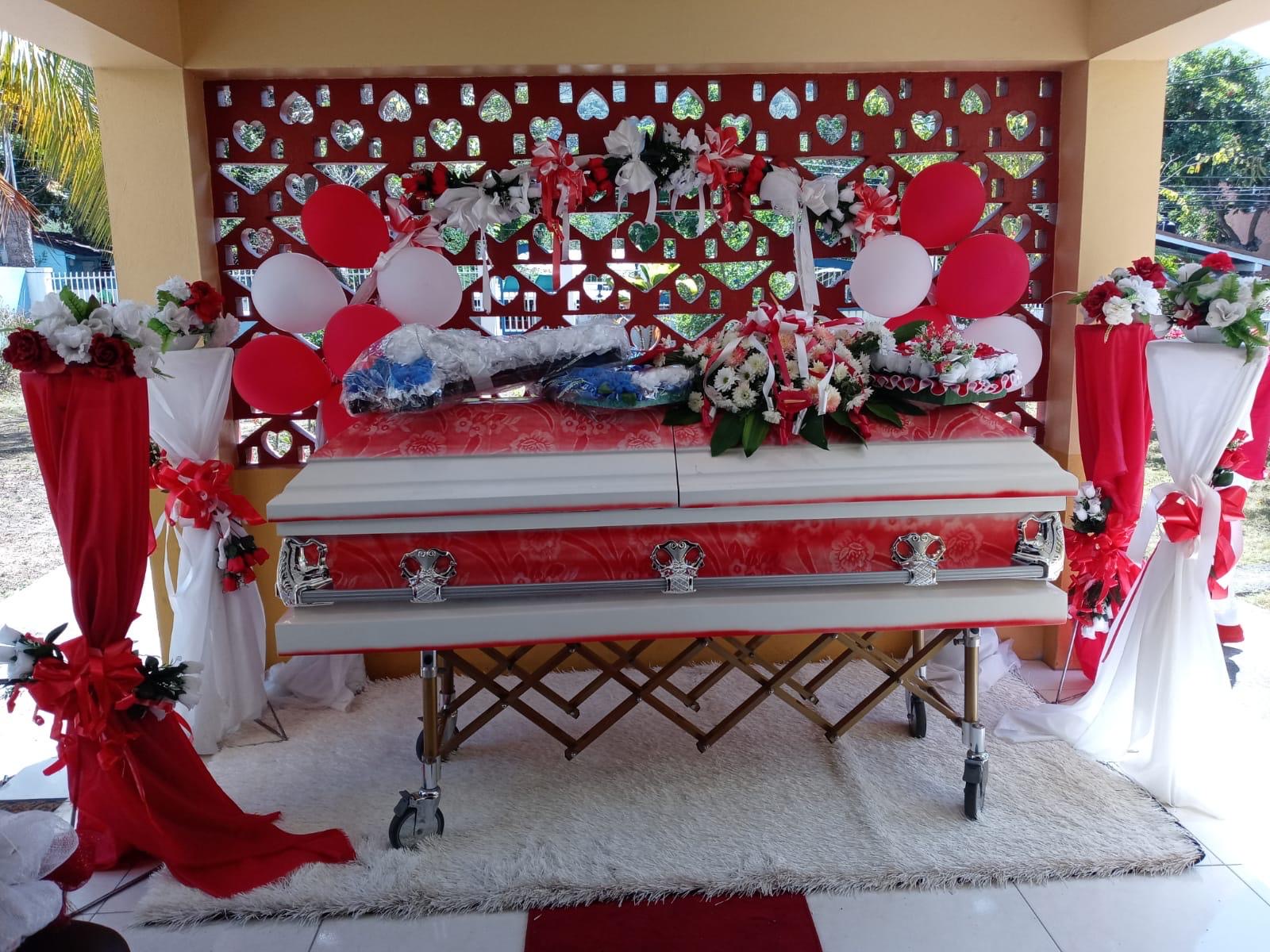 Silver Casket with Red Arch